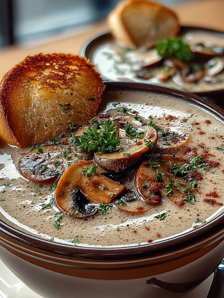 Cremige Pilzsuppe: Einfaches Rezept für veganen Genuss
