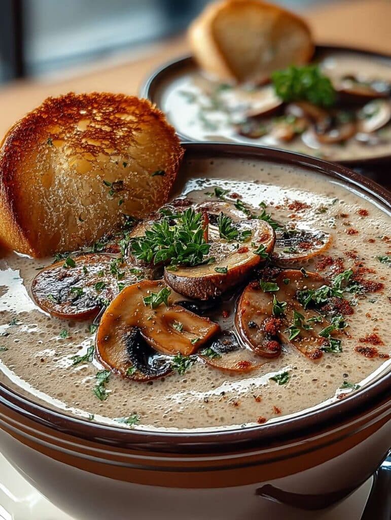 Cremige Pilzsuppe: Einfaches Rezept für veganen Genuss