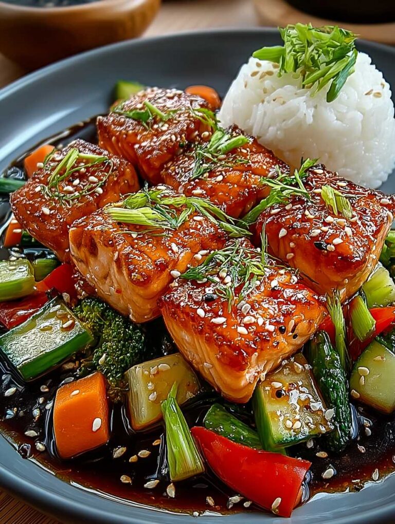 Teriyaki-Lachs mit Gemüse: Schnelles, gesundes & aromatisches Feierabendgericht