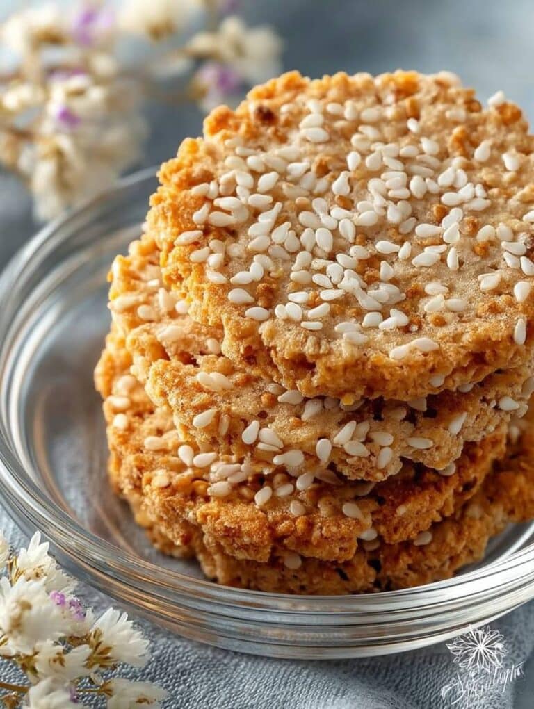 Low Carb Sesam-Cracker: Blitzschnelles Rezept für gesunde Snacks