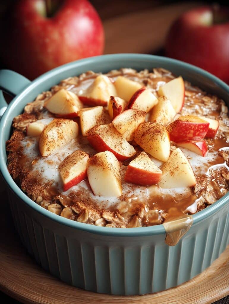 Baked Oatmeal Apfel-Zimt: Gesundes Frühstücksrezept schnell & einfach zubereitet
