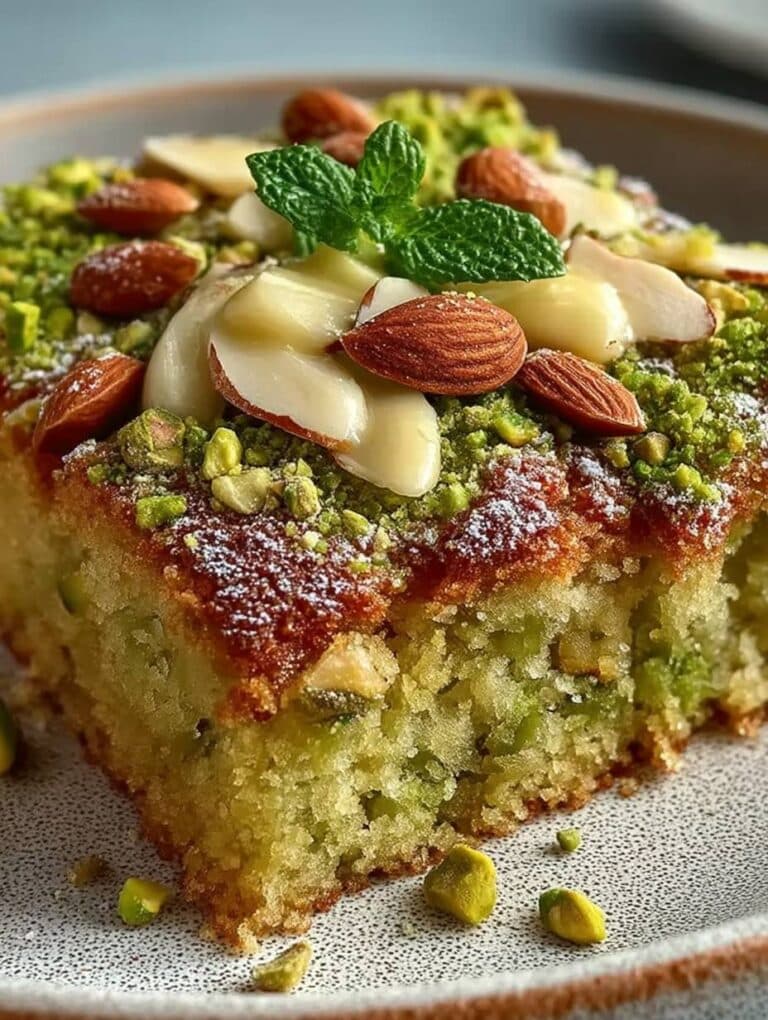 Saftiger Pistazienkuchen mit Zitrone & Mandeln: Einfach & Köstlich!