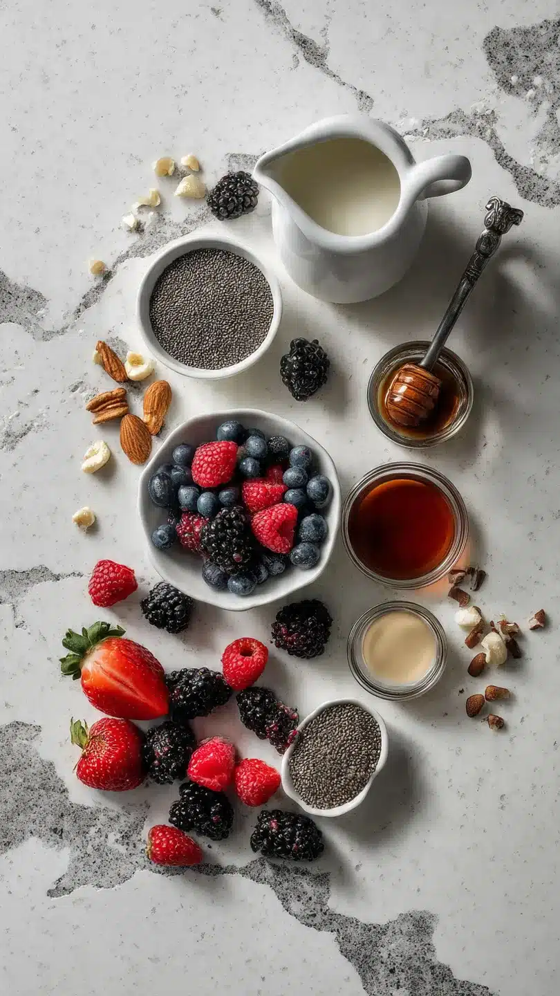 Chia Pudding mit Milch