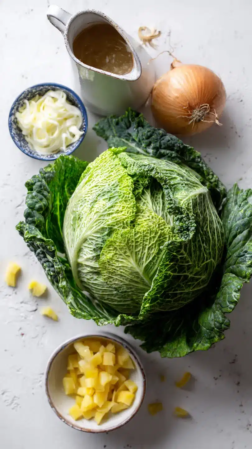 Rahmwirsing mit Schupfnudeln