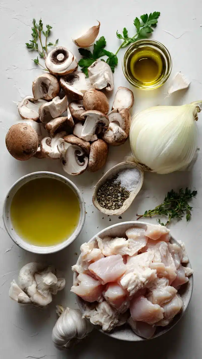 Filettopf mit Champignons Zwiebel