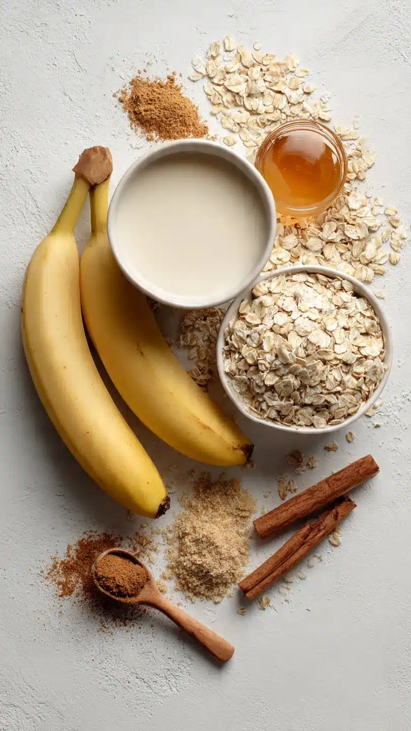 Gesunde Bananen Haferriegel