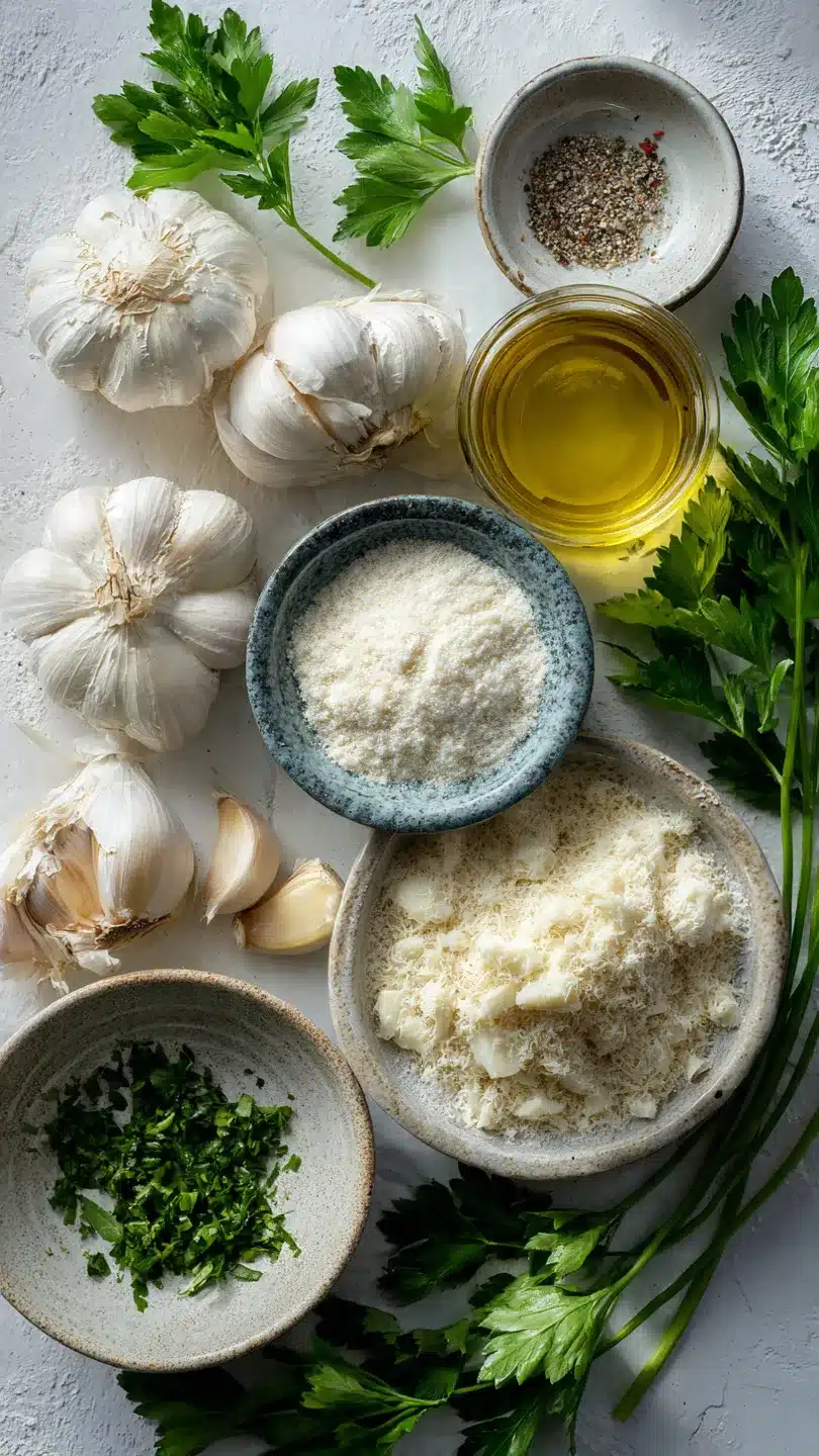 Knoblauch-Parmesan-Soße