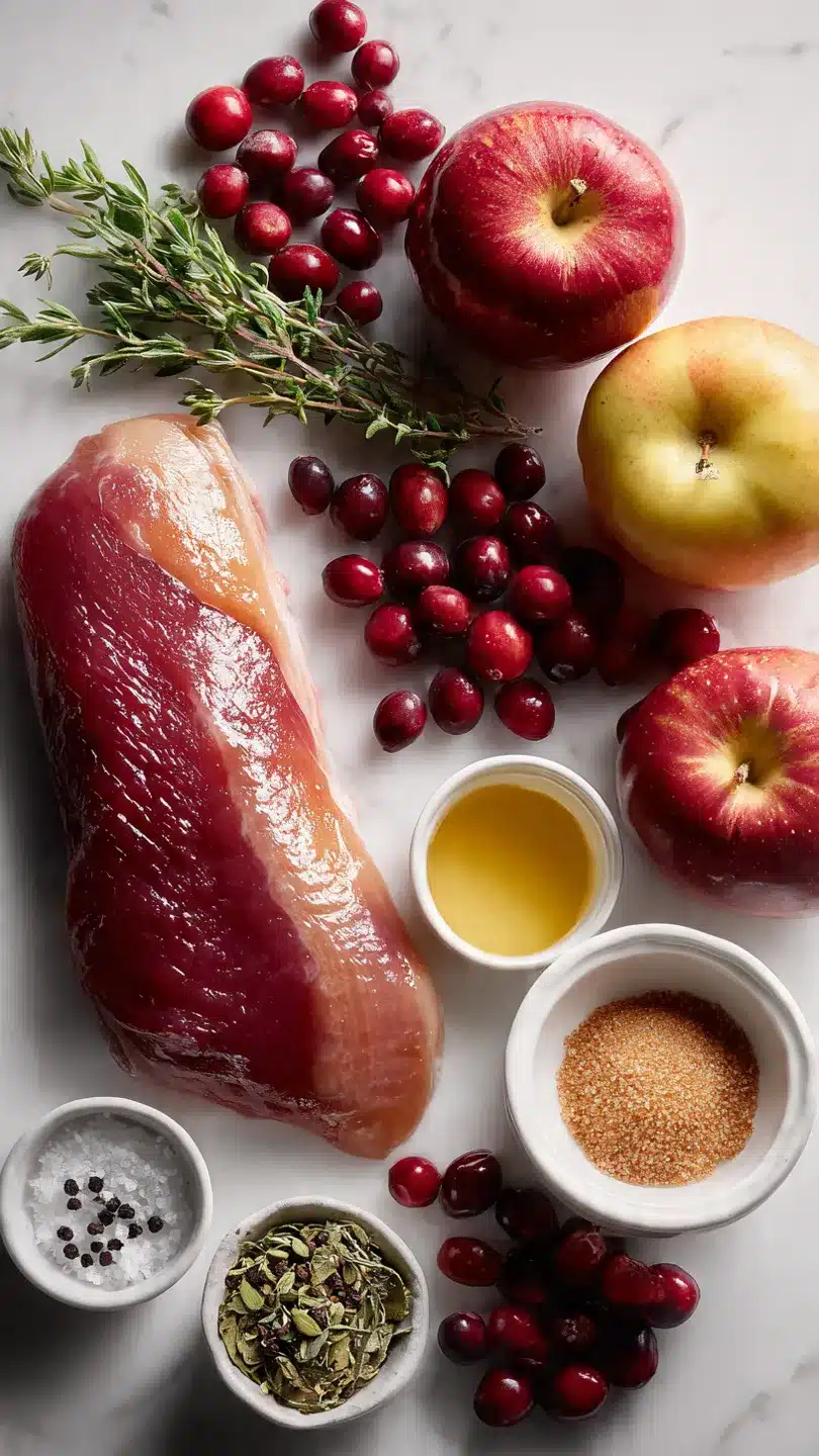 Zarte Entenbrust auf fruchtiger Cranberry-Apfel-Soße