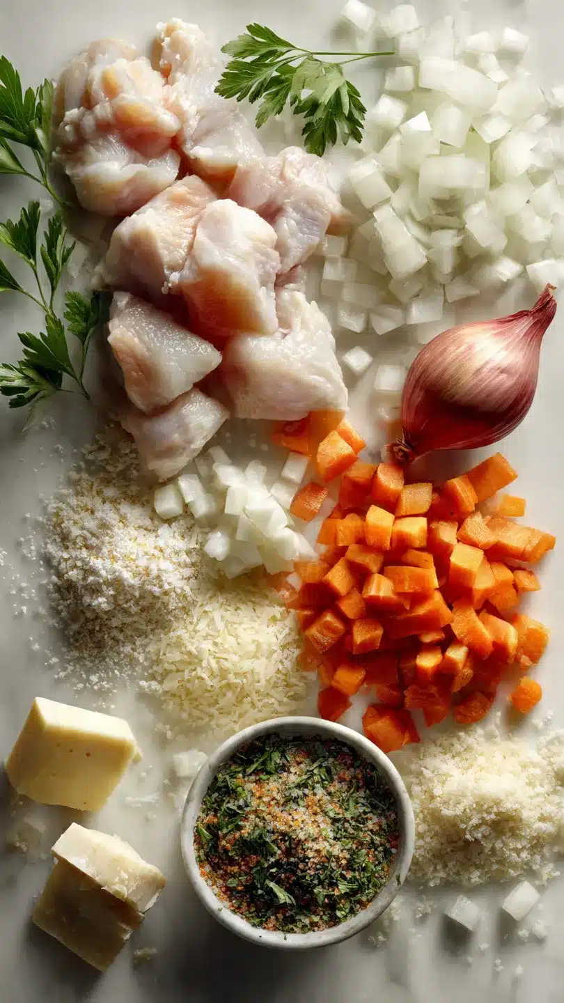 Hähnchen Parmesan Suppe