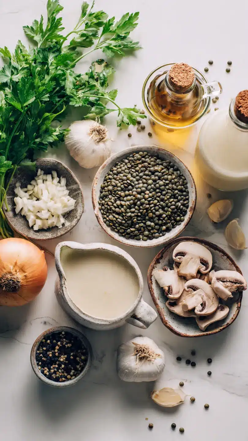 Linsen-Pilz-Stroganoff