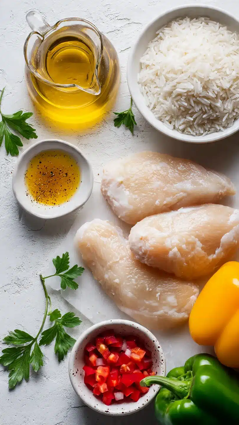 Honig-Senf-Hähnchen mit Reis