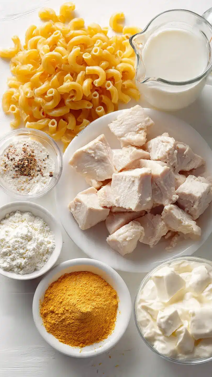 Hähnchen Mac and Cheese