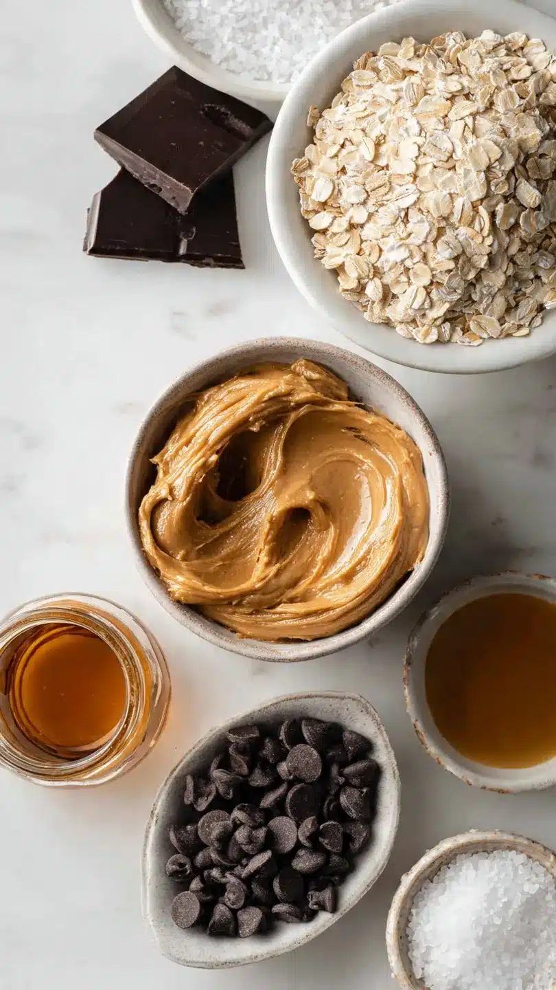 Schoko Erdnussbutter Bällchen