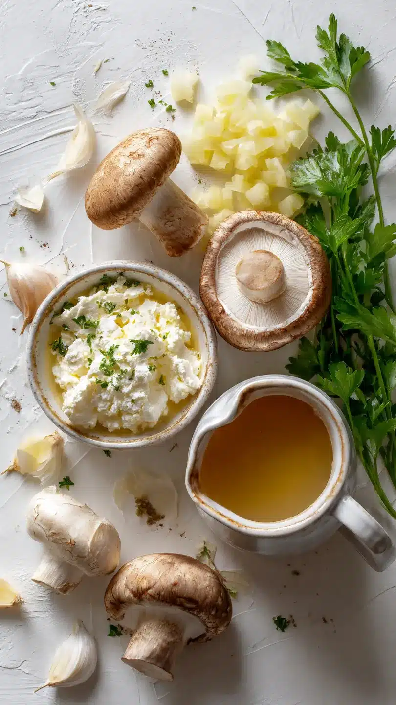 Hüttenkäse-Pilzsuppe