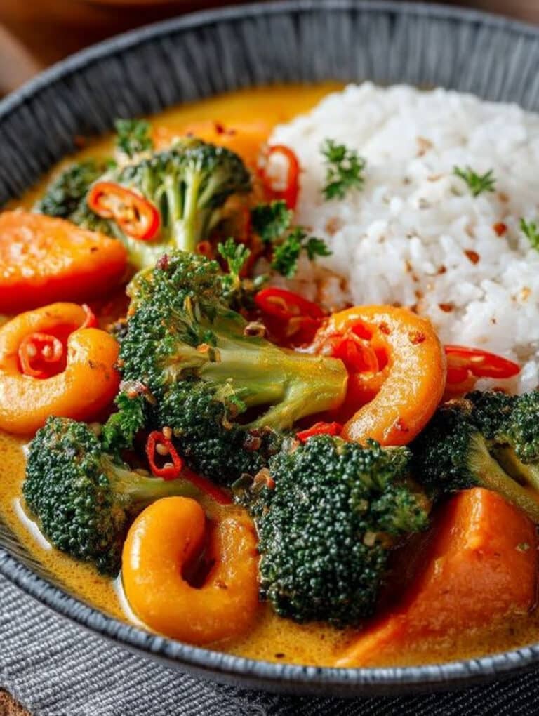 Süßkartoffel-Brokkoli-Curry: Schnell, Gesund & Veganer Familienliebling