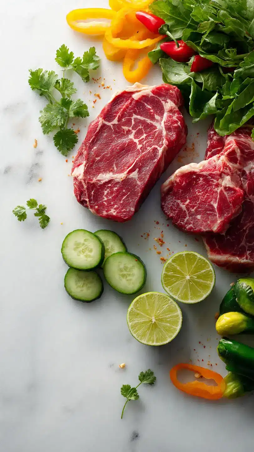 Thailändischer Rindfleischsalat mit Chili-Limetten-Dressing