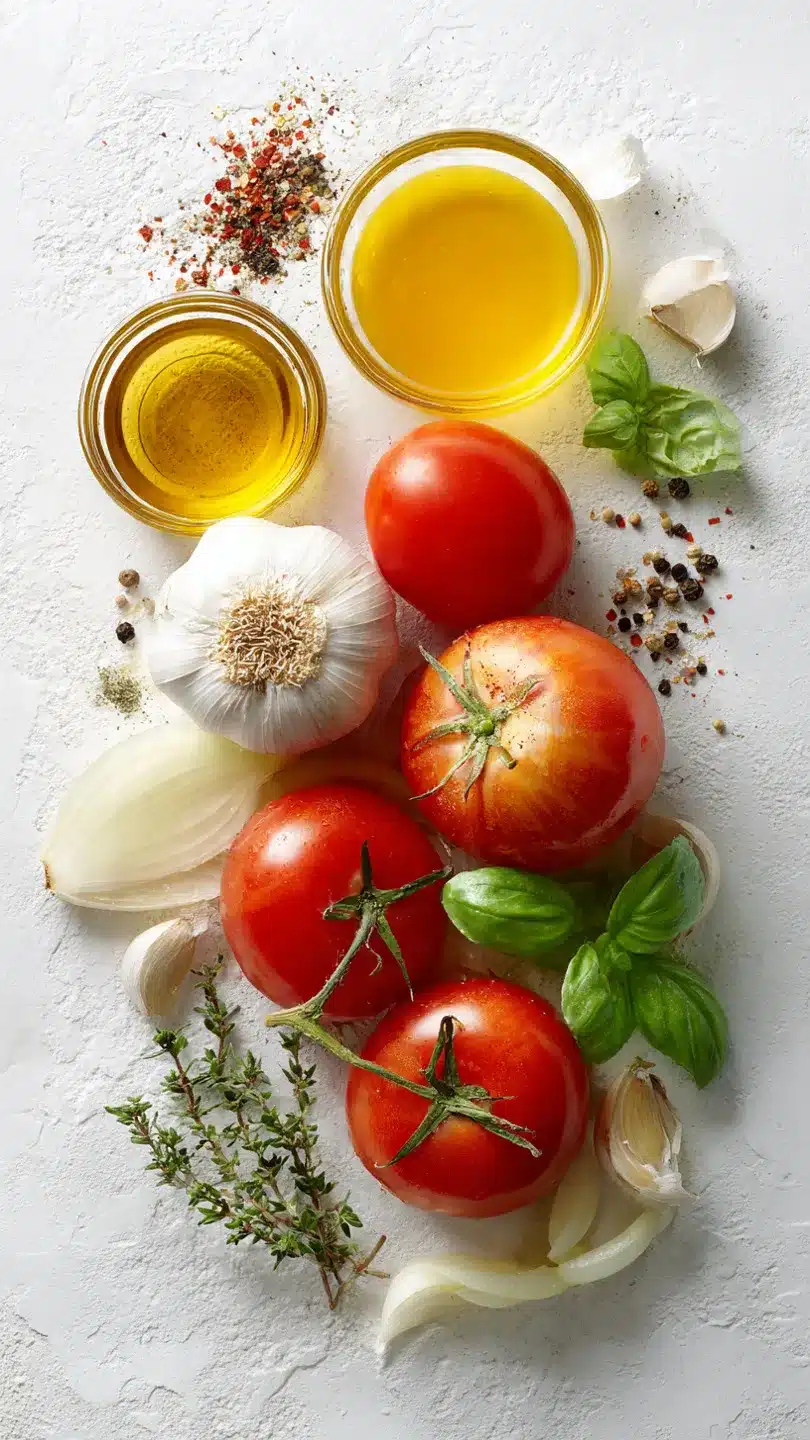 GerösteteKnoblauch-Tomaten-Suppe