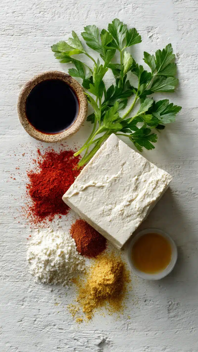 Würziges knuspriges Tofu nach Hähnchenart