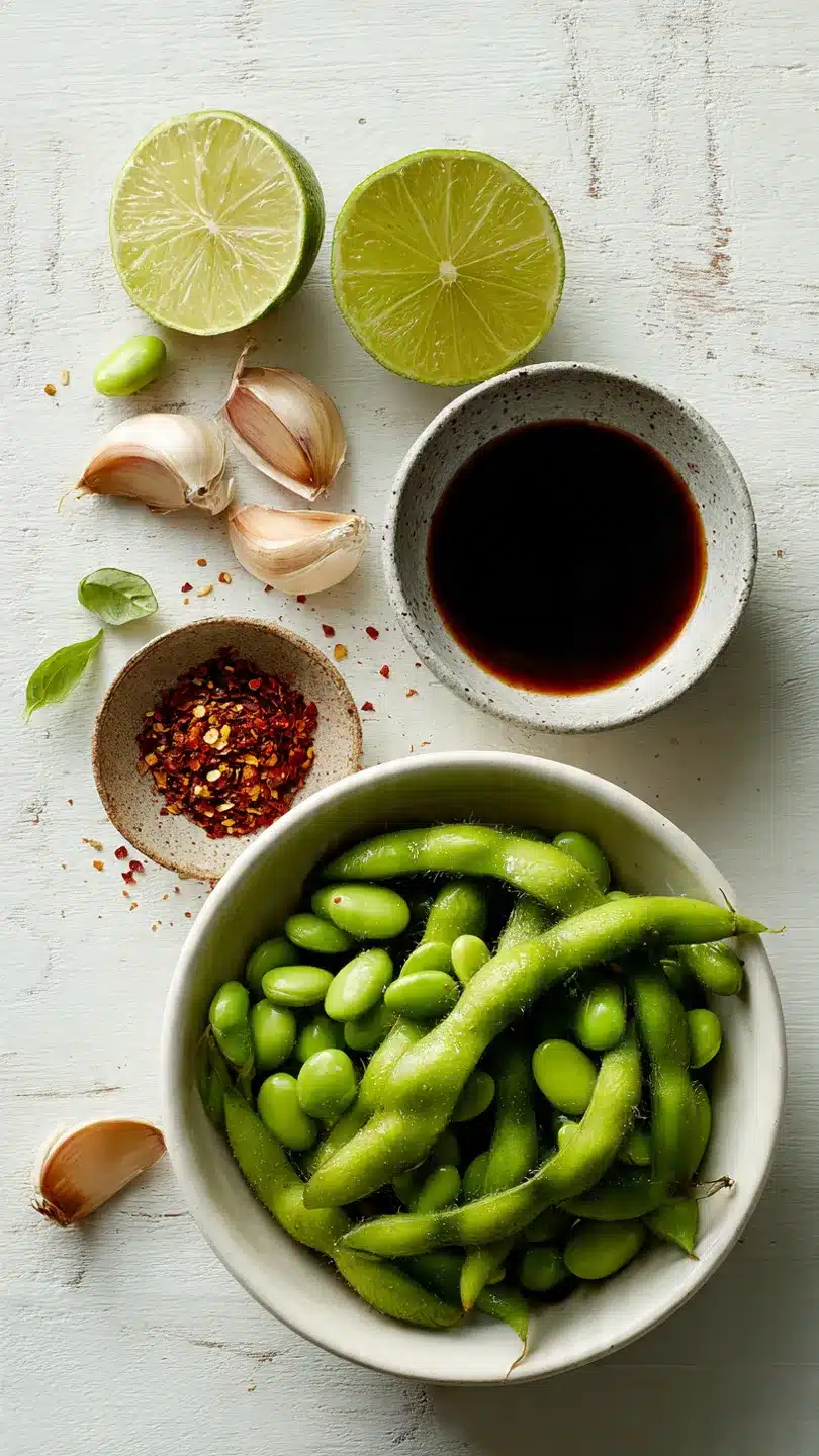 Würzige Knoblauch-Edamame