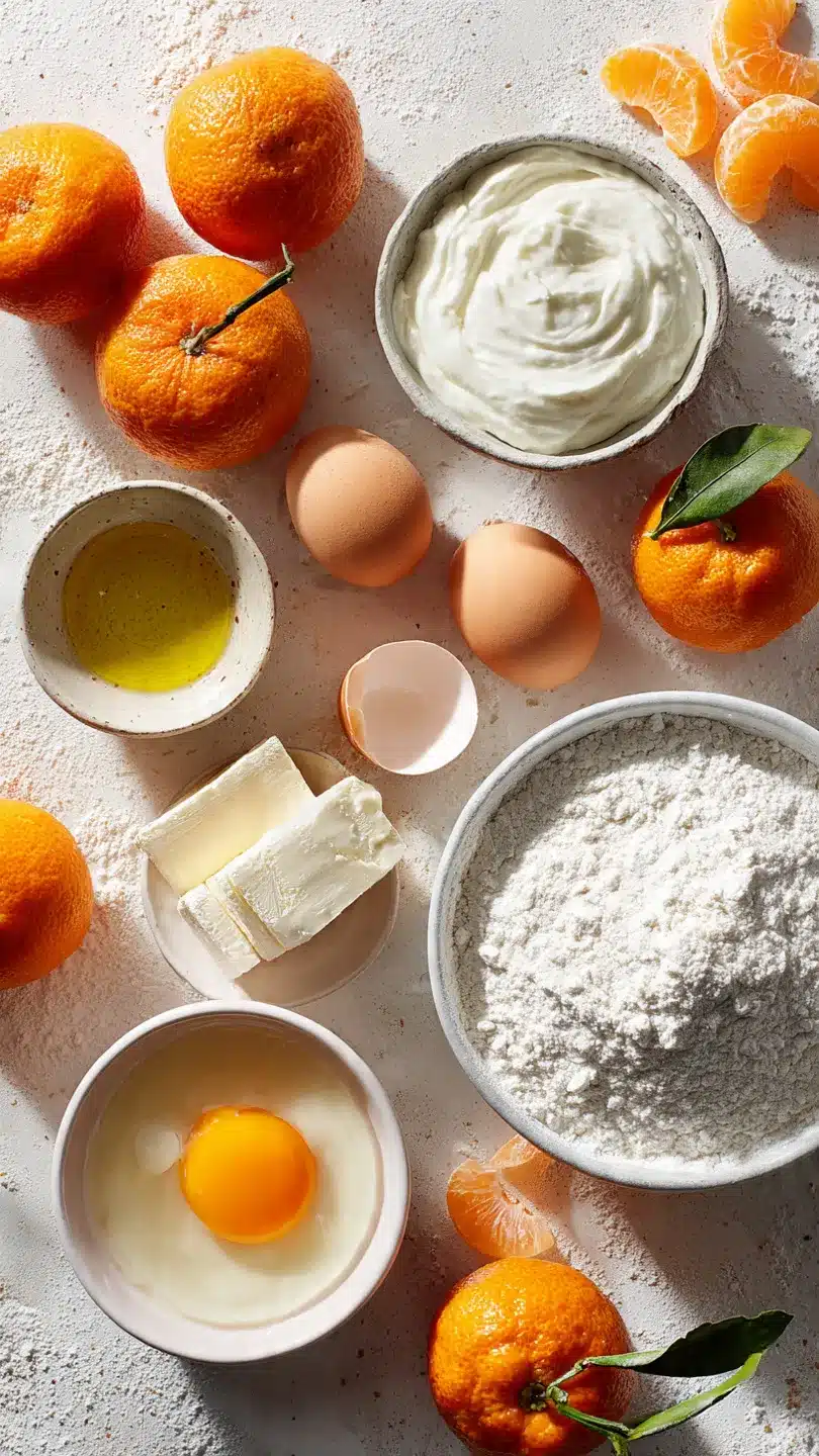 Fantakuchen mit Paradiescreme und Mandarinen