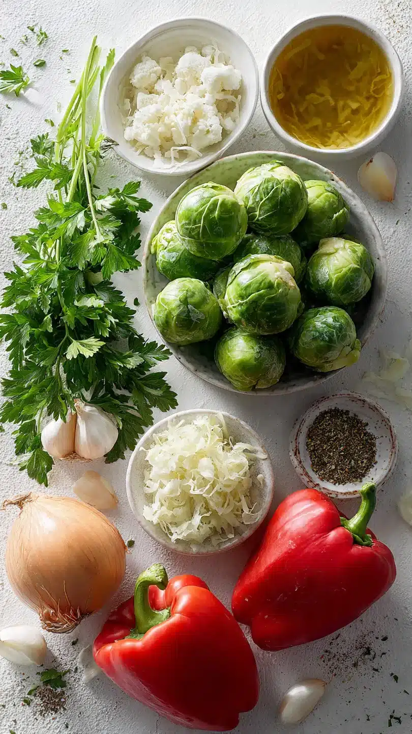 Rosenkohleintopf mit Hackbällchen