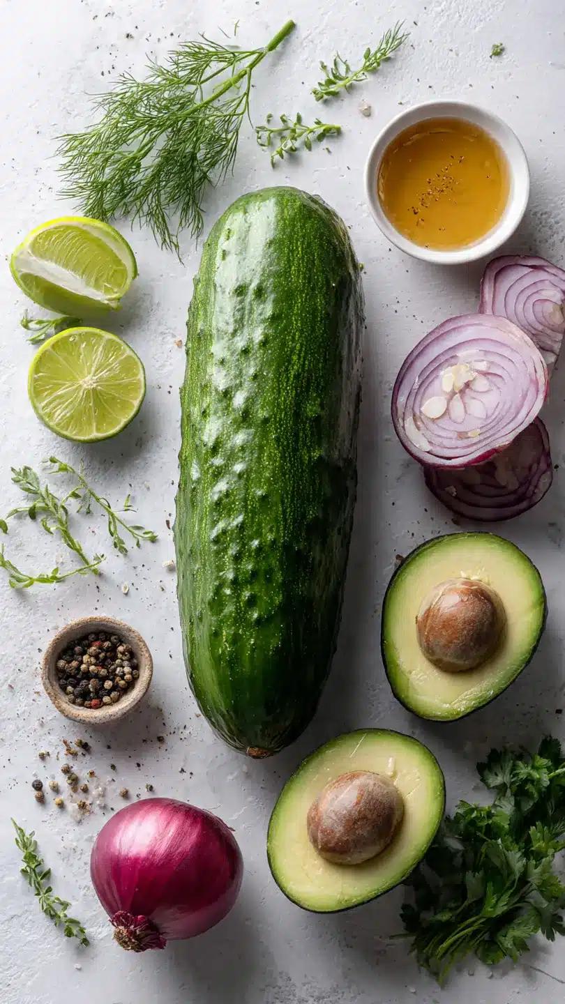 Cremiger Gurken-Avocado SALAT