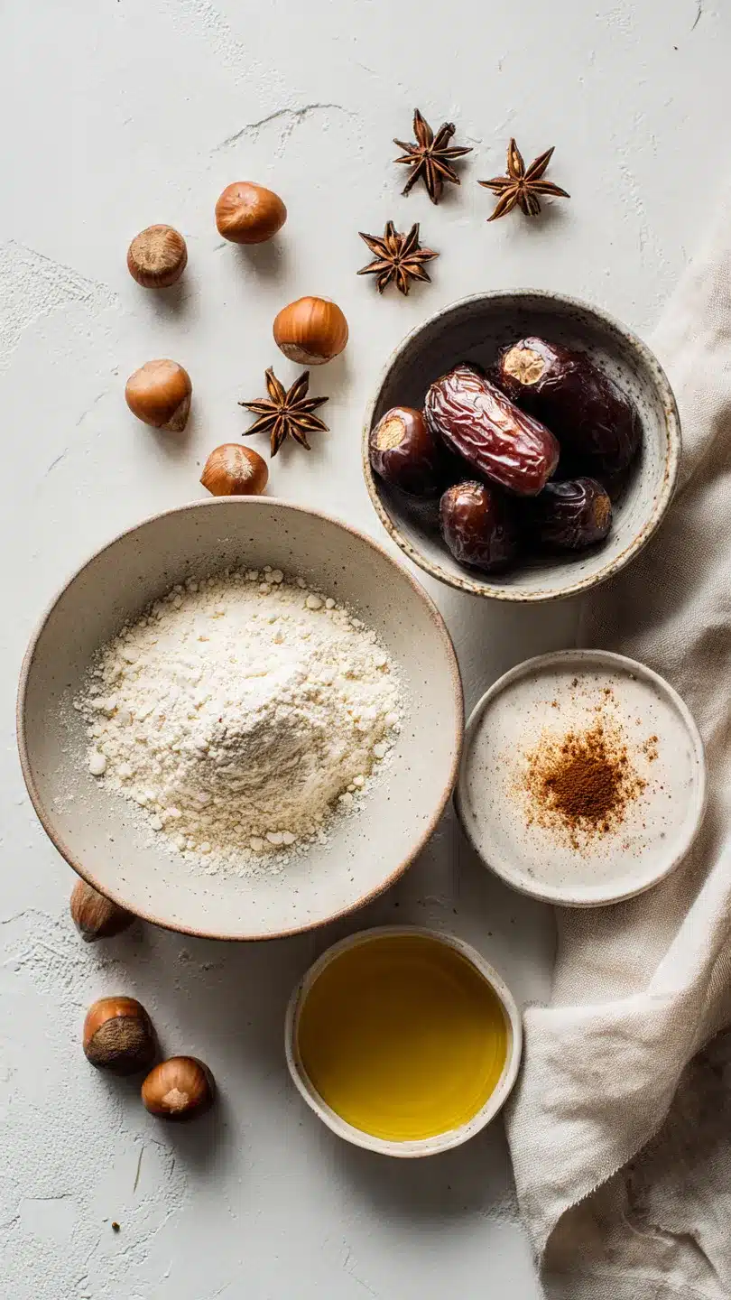 Haselnuss-Dattelkuchen