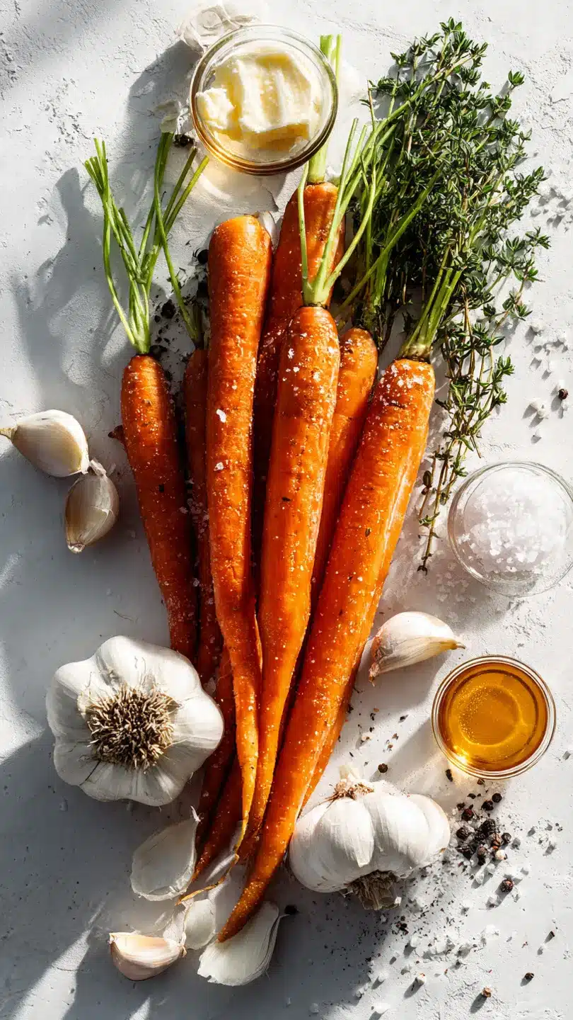 HONIG KNOBLAUCH BUTTER RÖSTKAROTTEN REZEPT