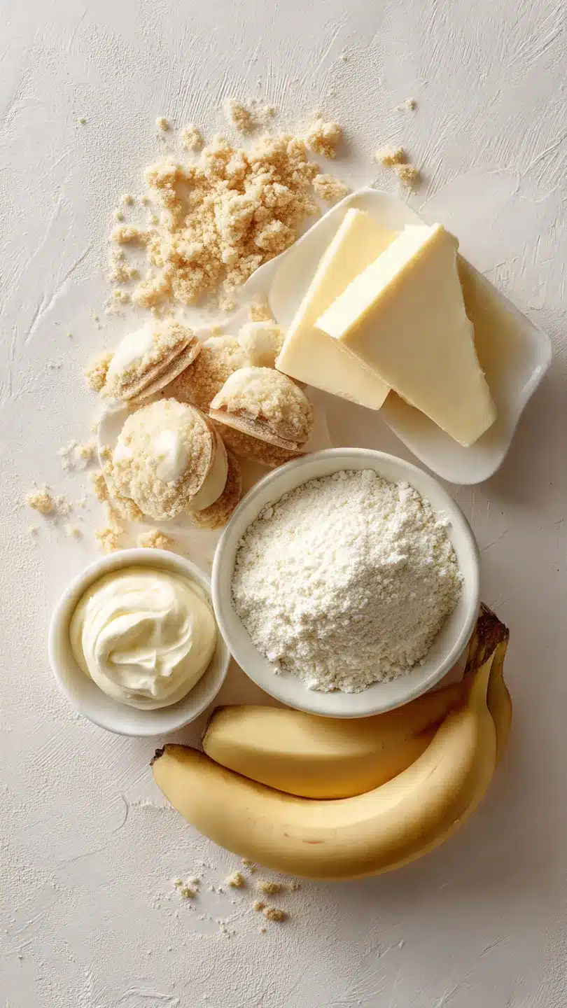 Dachkuchen mit Bananen ohne Backen