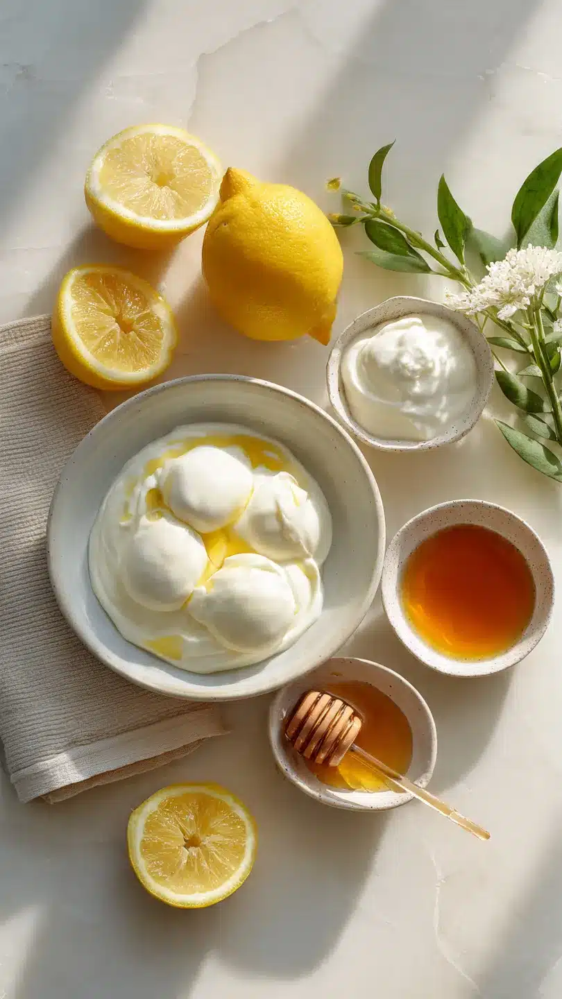 Weihnachts Zitronencreme mit Joghurt