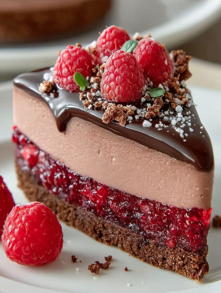 Schokoladen-Himbeer-Mousse-Torte Rezept: Einfach, Cremig & Unwiderstehlich