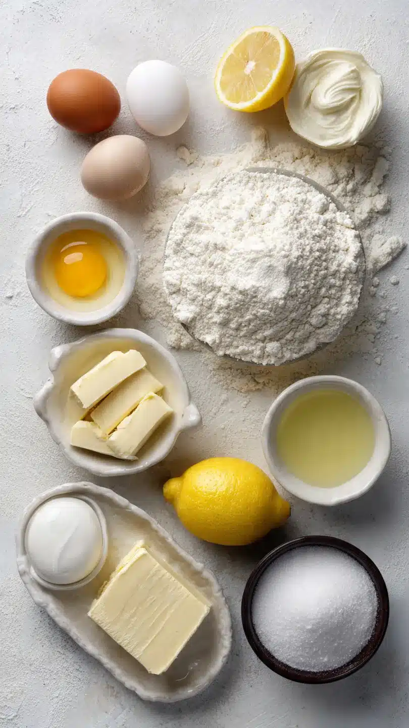 Einfacher Zitronen- Vanille-Kuchen