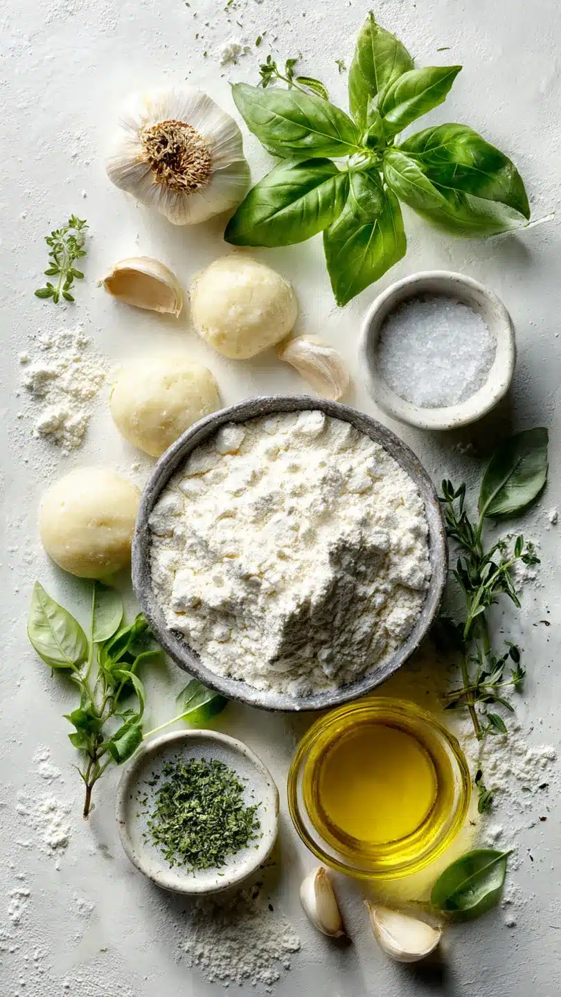 Pizzabrot mit Knoblauch Kraeutern