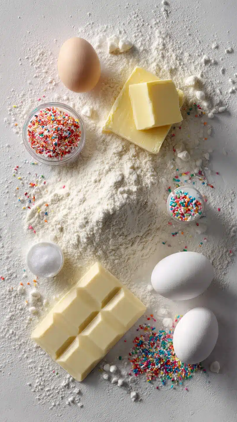 Vanille-Spritzgebäck mit weißer Schokolade fürs Weihnachtsfest