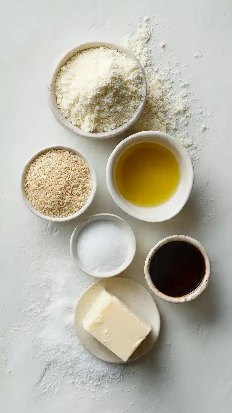 Süße Low carb Sesam-cracker für zwischendurch