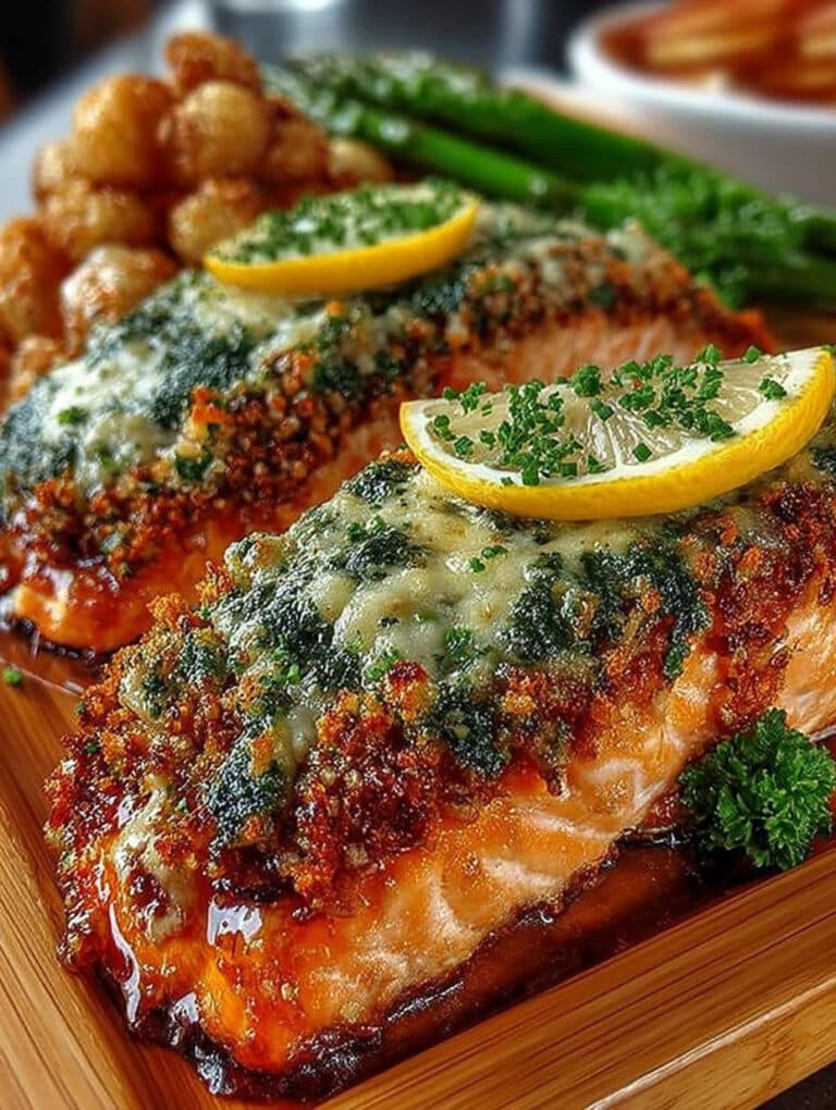 Knuspriger Lachs mit Knoblauch-Parmesan-Kruste: Das schnelle & einfache Rezept