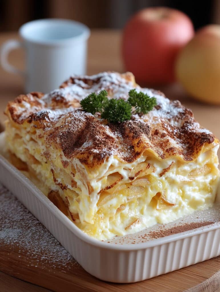 Apfellasagne Rezept: Einfach, süß & cremig – das Familien-Wohlfühlessen