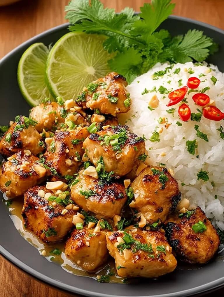 Thailändisches Erdnuss-Hühnchen Rezept: Schnell & Einfach mit cremiger Sauce (unter 1 Stunde)