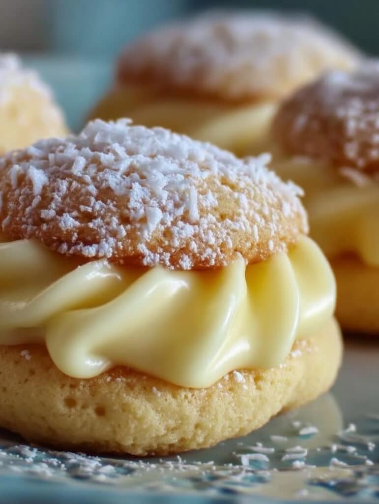 Kokosplätzchen mit weißer Schokoladenfüllung: Einfaches Rezept & unwiderstehlicher Genuss