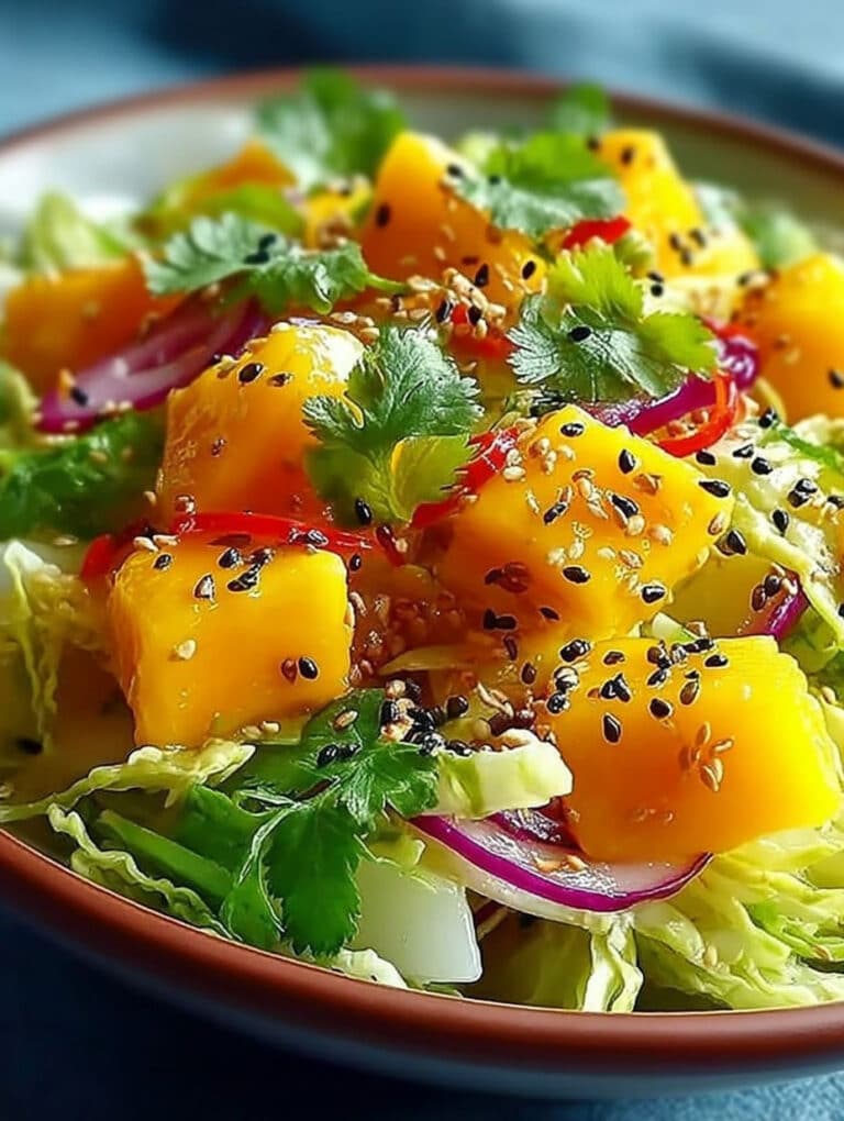 Asiatischer Spitzkohl-Mango-Salat: Frisch, knackig & blitzschnell!