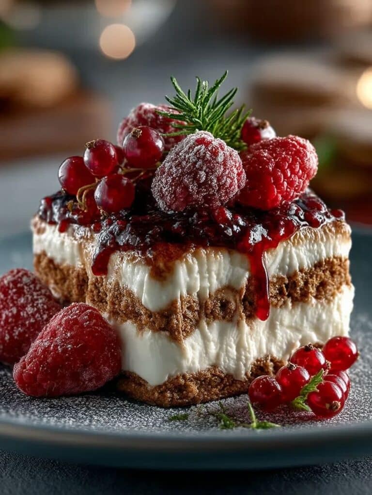 Spekulatius-Tiramisu: Festliches Dessert mit Zimt und Beeren – Schnelles Rezept & Variationen