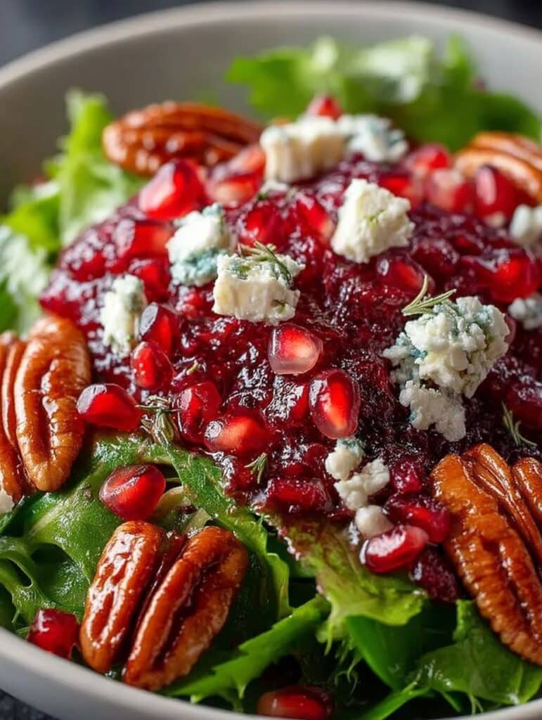 Festlicher Granatapfel-Cranberry-Salat: Einfaches Rezept für Weihnachten
