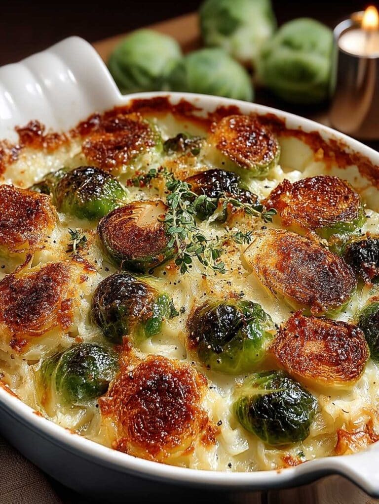 Rosenkohl-Gratin: Cremig, würzig & einfach – Perfekt für Meal Prep!