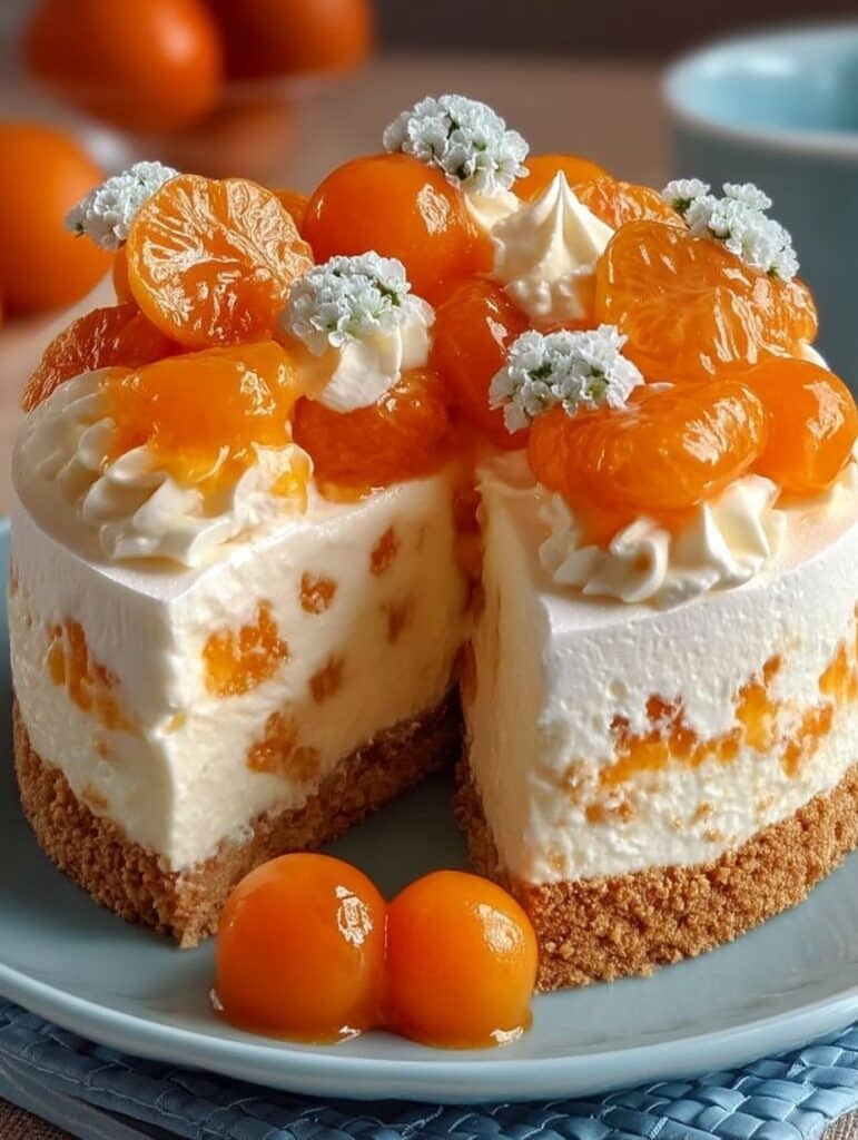 Fantakuchen mit Paradiescreme & Mandarinen: Einfach, schnell & fruchtig!