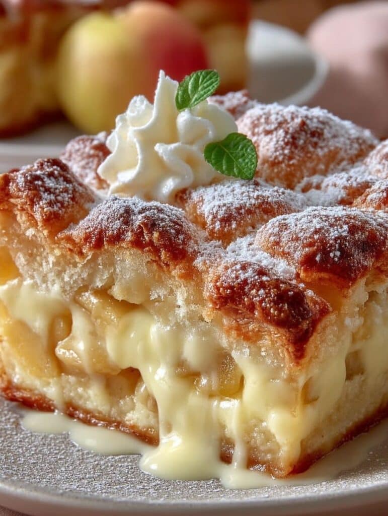 Apfelkuchen mit Vanillepudding: Einfaches & saftiges Rezept für Genießer