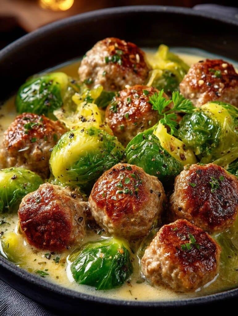 Rosenkohleintopf mit Hackbällchen: Einfaches, herzhaftes Rezept für jeden Tag