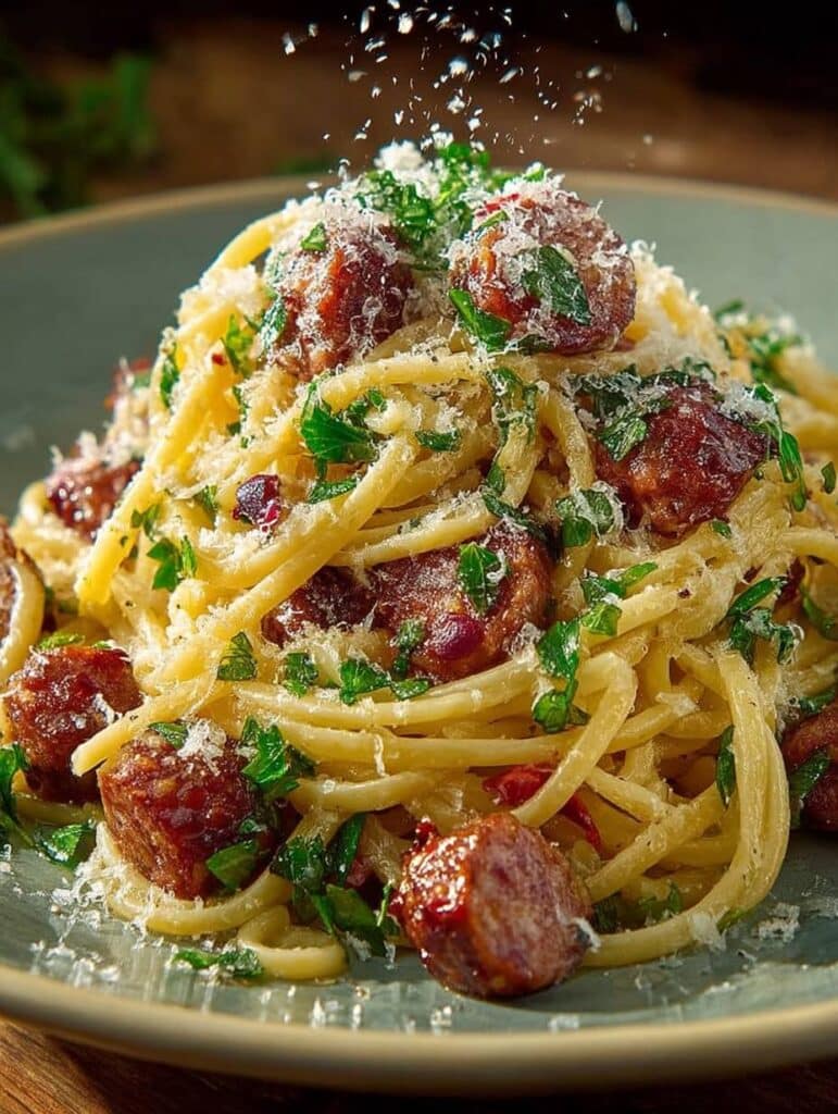 Einfache Salsiccia-Pasta: Italienische Trattoria für Zuhause