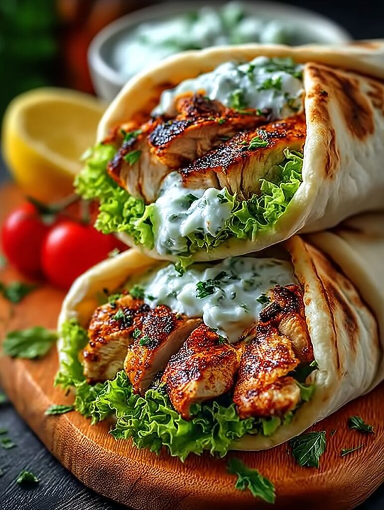 Authentisches Hähnchen-Gyros Rezept mit cremigem Feta-Tzatziki – Schnell & Einfach