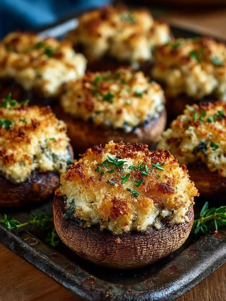 Air Fryer Gefüllte Champignons mit Hähnchen: Blitzschnelles & Leckeres Rezept