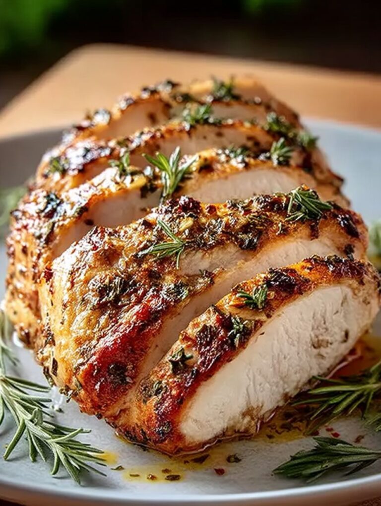Air Fryer Knoblauch Kräuter Truthahnbrust: Gesund, Schnell & Lecker